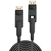 DisplayPort Kabelis - LINDY Šviesolaidinis Hibridinis Mini DisplayPort 1.4 Kabelis, 7680x4320@60Hz, 70 m, Juodas