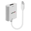 Adapteris - LINDY Mini DisplayPort 1.2 į HDMI 4K 60Hz Aktyvus Adapteris Konverteris, Baltas