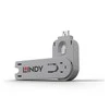 USB Aksesuaras - LINDY USB A Prievado Blokavimo Raktas Nr. 40454 40464 ABS Baltas
