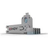 USB Prievado Blokatorius - LINDY USB Type A Prievado Blokatorius, 4 vnt. Mėlynas, su Raktu