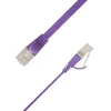 LinkIT Płaski kabelis sieciowy RJ-45, Cat.6a, U/FTP, PVC, violetinė, 3 m (STP-FL6A-00300-PU)