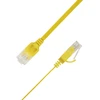 LinkIT Płaski kabelis sieciowy RJ-45, Cat.6a, U/UTP, PVC, geltona, 3.5 m (UTP-FL6A-00350-GL)