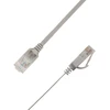 LinkIT Płaski kabelis sieciowy RJ-45, Cat.6a, U/UTP, PVC, pilka, 2.5 m (UTP-FL6A-00250-GY)