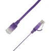 LinkIT Flat U/UTP Cat6A violetinis 5 m AWG 34/7, PVC, 1x4 mm