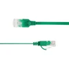 LinkIT Płaski kabelis sieciowy RJ-45, Cat.6a, U/UTP, PVC, žalia, 2.5 m (UTP-FL6A-00250-GR)