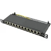 LogiLink Patchpannel 10'' 12 Port Cat6A STP juodas 0.5 HE (NP0066)