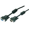 Kabelis LogiLink D-Sub (VGA) - D-Sub (VGA) 3m juoda (VGA Cable ST/BUblack 2x)
