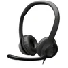 Logitech H390 juodos laidinės ausinės su mikrofonu