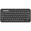 Belaidė klaviatūra Logitech PEBBLE KEYS 2 K380S, Grafito spalvos, Išdėstymas: US tarptautinis (Qwerty)