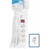 LOGON LOGON PROFESSIONAL LPS070 skirstytuvas 5 m 4 x lizdas jungiama į tinklą Inner Baltas