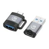 MANHATTAN 2 dalių rinkinys: TYPE-C į USB-A ir USB-A į TYPE-C adapteriai, 356329