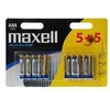 „Maxell“ vienkartinės šarminės AAA baterijos, 10 vnt. pakuotė