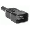 Coferro Cables „Mercodan“ – maitinimo kabelis – IEC 320 EN 60320 C20 į IEC 320 EN 60320 C13 – AC 250 V – juodas