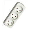 Mercodan Power strip 3 outlets earthed, 1.5m cable, baltas.,