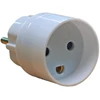 Mercodan E-Line kištuko adapteris iš Schuko/Pin-žemės į DK M/žemės, 250V, 16A, baltas