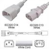 Kabelis zasilający Mercodan Str�mforl�ngerkabel Hvid C14 (4646016)