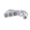 Mercodan „Schuko“ lizdas, 3 lizdai, 5,0 m, baltas, H05VV-F 3G1,5 mm?