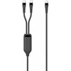 Kabelis USB MicroConnect USB-C - 2x USB-C 1.5 m Juodas (1-in-2 PD100W USB-C to)