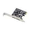 Šakotuvas Valdiklis MicroConnect PCIE 2.0 x1 – 2x ESATA + 2x SATA III (MC-SATA3-T4)