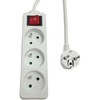 MicroConnect 3 padėčių maitinimo laido įjungimo/išjungimo jungiklis, prancūziškas E tipo, 1,5 m