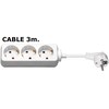 MicroConnect 3 lizdai, 3m, balta