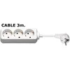 MicroConnect 3 lizdai, 3m, balta