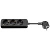 „MicroConnect“ 3 krypčių „Schuko“ lizdas 5M Juodas - GRU0035B