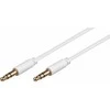 „MicroConnect“ kabelio lizdas 3,5 mm – lizdas 3,5 mm, 2 m baltas (AUDLL2W)