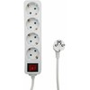 Kabelis zasilający MicroConnect Microconnect MC-GRU0045WS rozgałęziacz 5 m 4 x gniazdo jungiama į tinklą Wewnętrzna Baltas