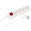 Maitinimo kabelis MicroConnect MC-GRU00415WS skirstytuvas 1,5 m 4 x elektros lizdai, skirti naudoti viduje, baltas