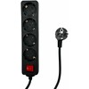Maitinimo kabelis MicroConnect Microconnect MC-GRU0045BS skirstytuvas 5 m 4 x tinklo lizdai Vidinis juodas