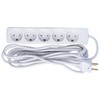MicroConnect Splitter 5 m 5 x socket jungiama į tinklą inner balta (GRU0055WDK)