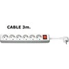 Galios juosta MicroConnect 6 lizdai 3 m (GRU0063W)