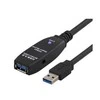USB kabelis MicroConnect USB-A - USB-A 15 m Juodas (USB3.0AAF15A)