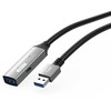 USB kabelis MicroConnect USB-A - USB-A 15 m Juodas (USB3.0AAF15A)