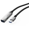 Kabelis USB MicroConnect USB-A - USB-A Juodai-sidabrinė (USB3.0AAF20A)
