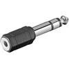 AV adapteris MicroConnect Jack 6.35mm - Jack 3.5mm juoda (AUDANR)
