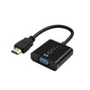 AV adapteris MicroConnect HDMI - D-Sub (VGA) + Jack 3.5mm juodas (HDMVGA2B)