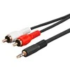Kabelis MicroConnect lizdas 3,5 mm – RCA (Cinch) x2 1,5 m juoda (AUDLC2G)