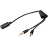 Adapteris AV Goobay Jack 3,5 mm - Jack 3,5 mm x2 juoda (48980)