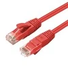 MicroConnect CAT6A UTP 0,25 m raudonasis LSH