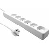 MicroConnect Microconnect MC-GRU0607DKW maitinimo kabelis 7 m 6 x lizdas jungiama į tinklą Inner Baltas