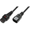 Maitinimo kabelis MicroConnect Microconnect PC1070 maitinimo kabelis juodas 4m C14 panelis C13 panelis