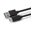 Kabelis USB MicroConnect USB-A - USB-C 0.5 m Juodas (USB3.2CA05)