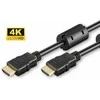 „Microconnect“ didelės spartos HDMI kabelis, 1 m, 1 m, HDMI A tipo (standartinis), HDMI A tipo (standartinis), 3840 x 2160 pikselių, 3D, juodas