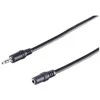 Kabelis MicroConnect Jack 3.5mm - Jack 3.5mm 1m juoda (AUDLG1G)