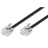 MicroConnect RJ-11 / RJ-11 (M / M) 6 m juodas (MPK186)