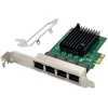 MicroConnect Network Card PCIe x1 RTL8111F Quad-1G RJ45