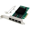 Karta jungiama į tinklą MicroConnect Network Card PCIe x4 I350-T4