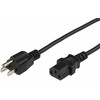 Kabelis zasilający MicroConnect Microconnect PE110401 kabelis zasilające Juodas 1 m C13 panel Wtyczka zasilająca typu B